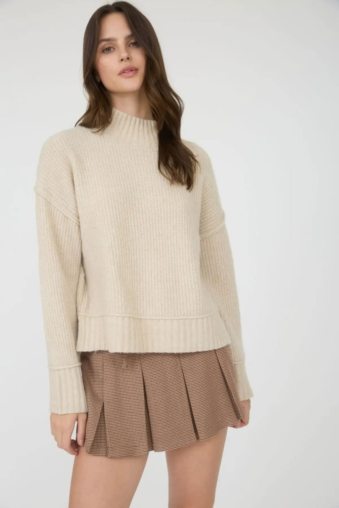 Falda Mini Plisada de Cuadros con Cinturón para Mujer by shopblupepper
