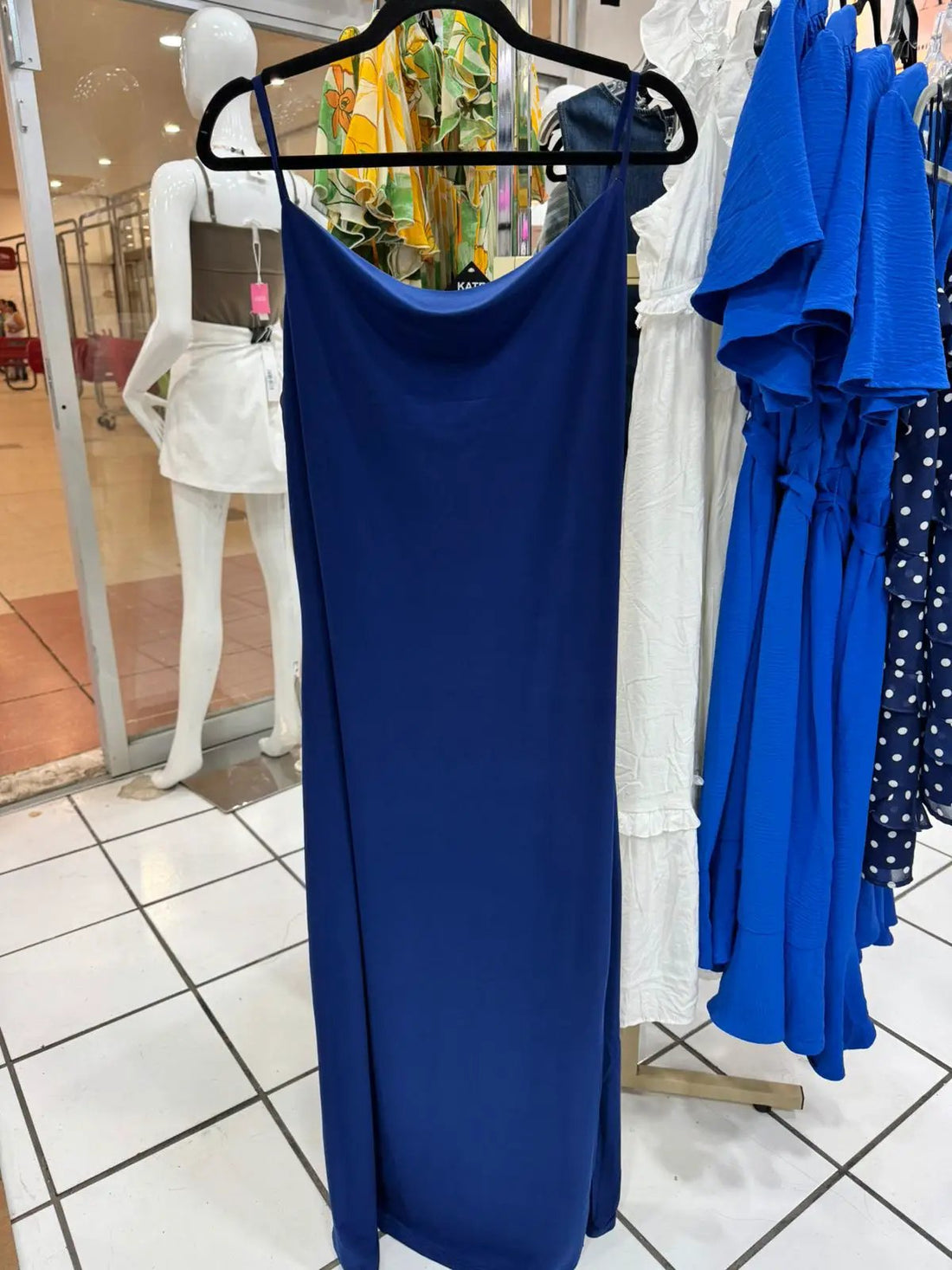 Vestido azul largo by Yanet Collective
