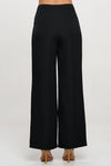 Pantalones Mujer Pierna Ancha Tiro Alto Tela Premium