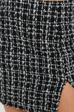 Falda Tweed Elegante con Abertura - Diseño Exclusivo