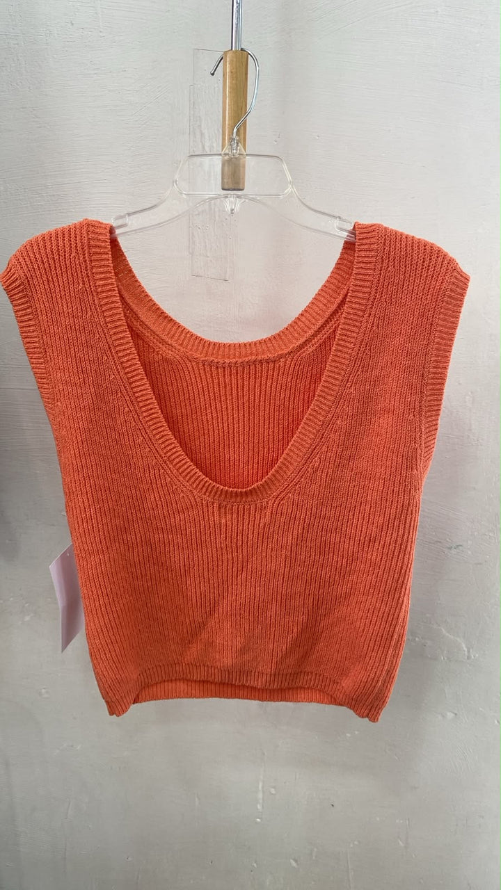 Top Corto Acanalado Naranja - Estilo Boutique