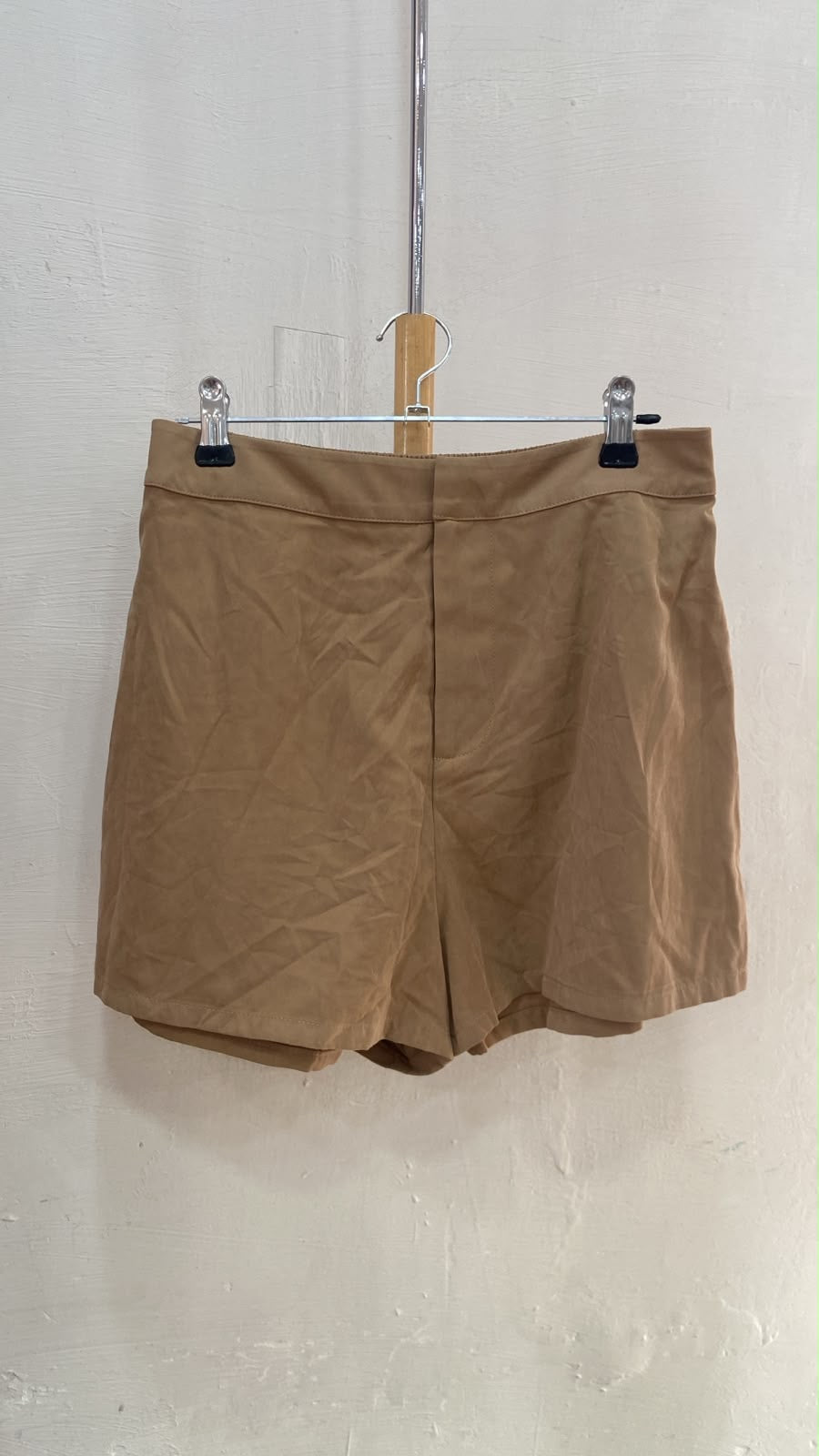 Brown High-Waist Shorts with Clean Lines