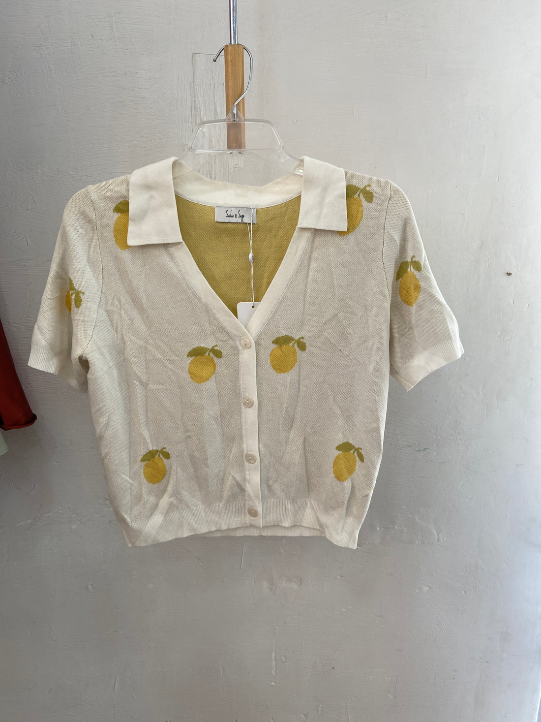 Blusa beige con estampado