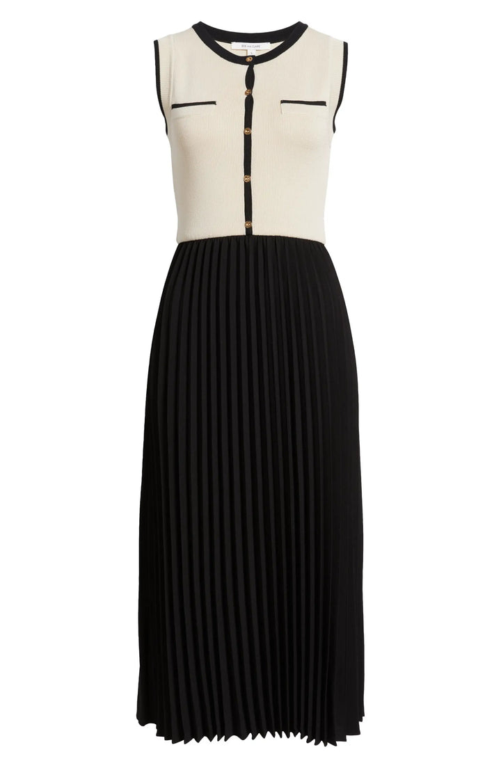 Vestido Maxi Falda A Negra Top Blanco by Yanet Collective