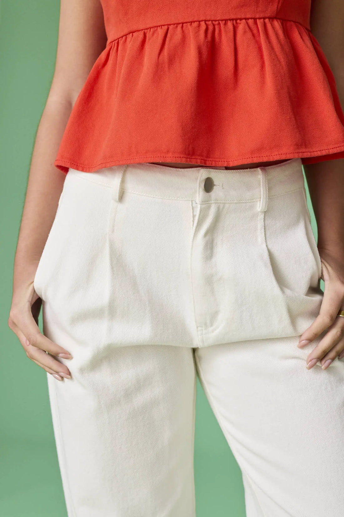 Pantalones Acampanados de Sarga Carrie - Ropa de Mujer by Papermoon