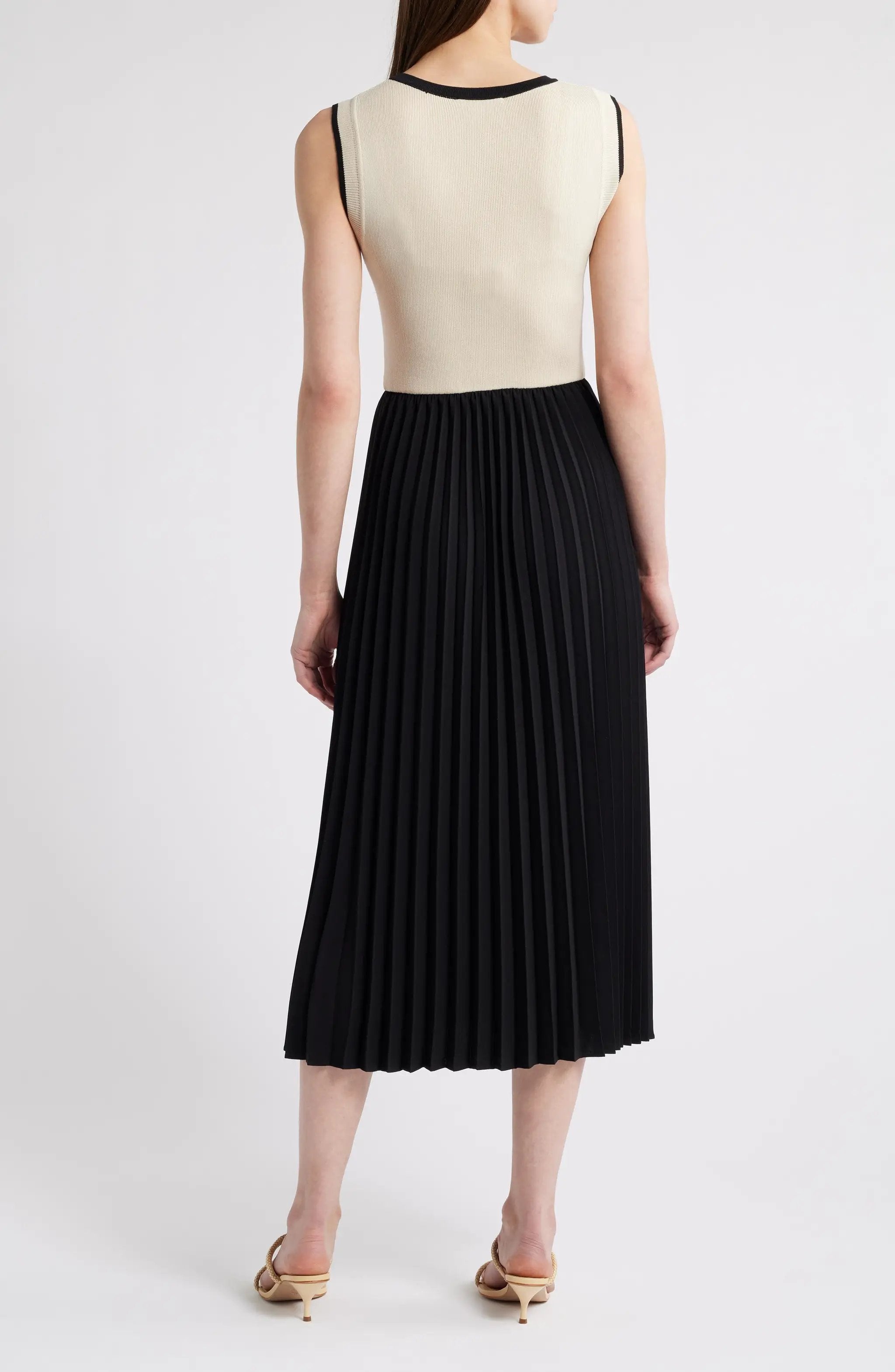 Vestido Maxi Falda A Negra Top Blanco by Yanet Collective