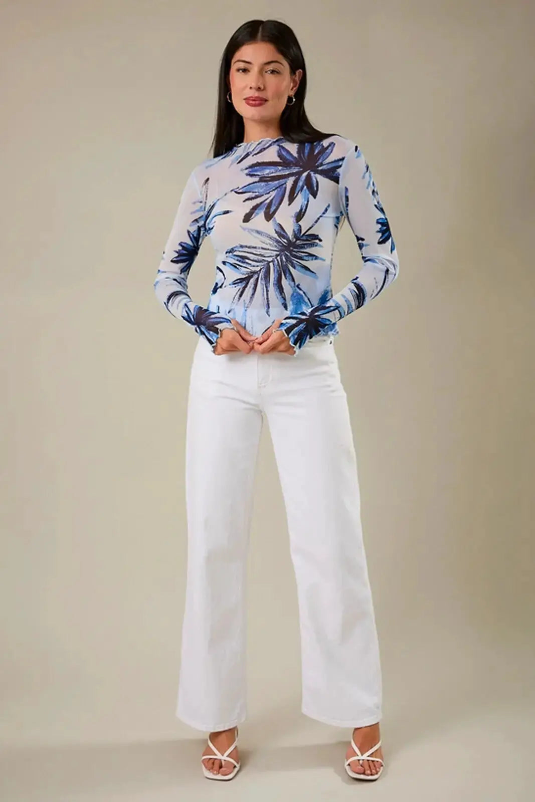 Yanet Collective Blusa transparente azul - Blouses
