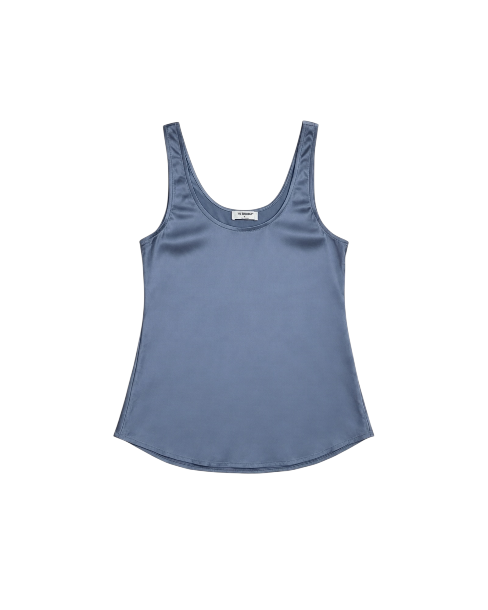 Top Sin Mangas Azul de Textura Suave | Colección Boutique