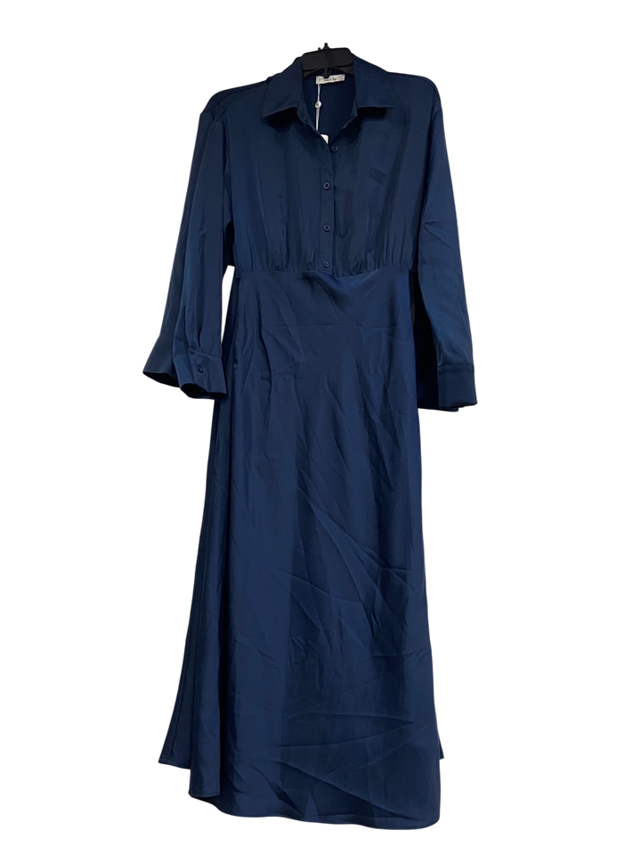 Vestido azul manga larga by Yanet Collective