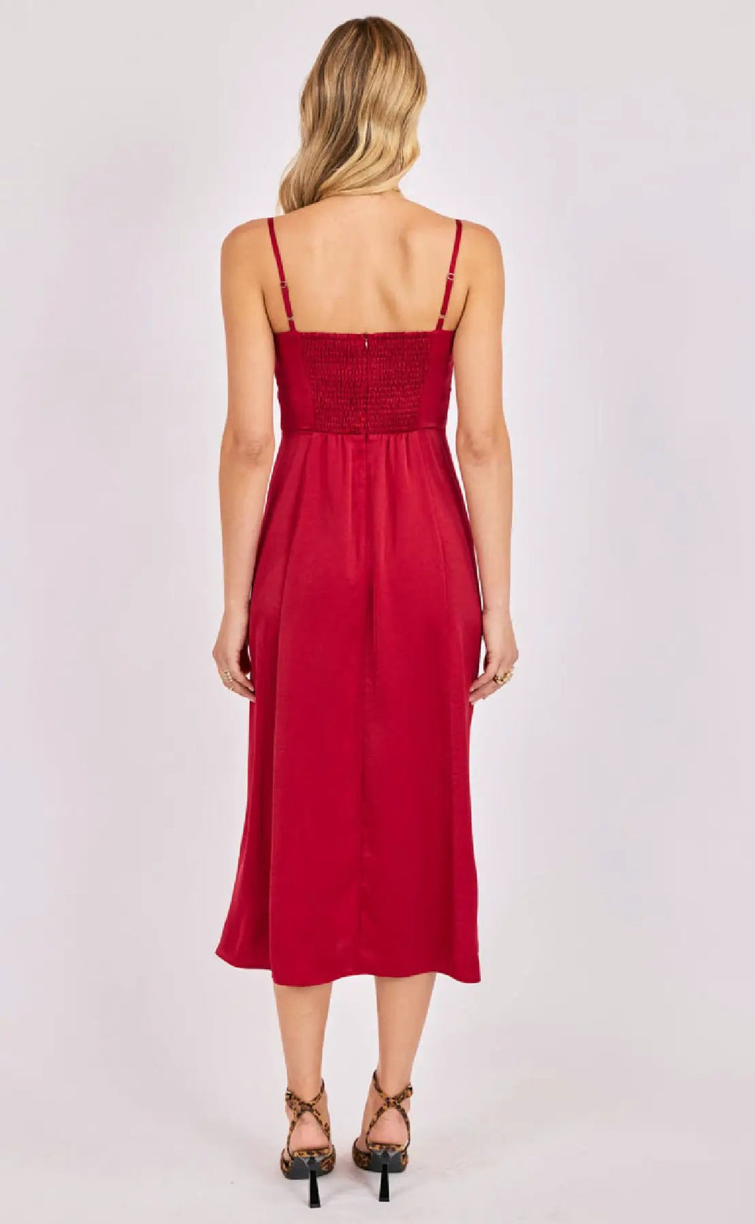 Vestido Rojo de Fiesta Midi by Yanet Collective