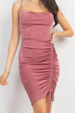 Vestido corto rosa