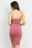 Vestido corto rosa