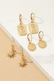 Trío de aretes
