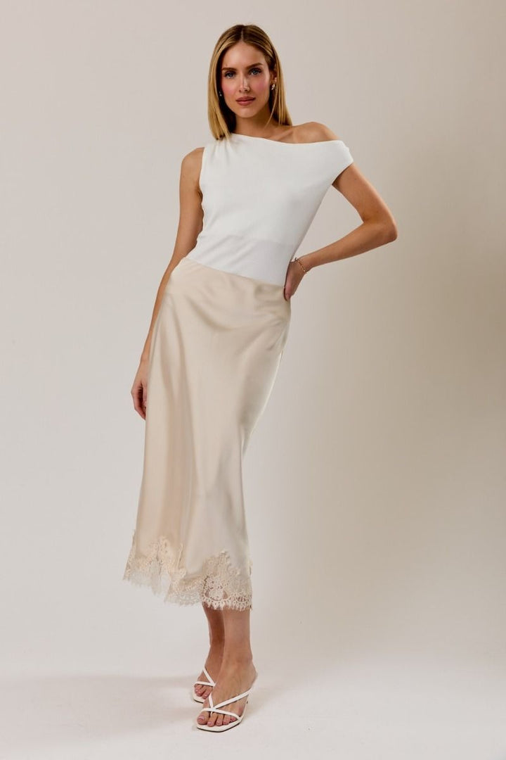 Falda Beige