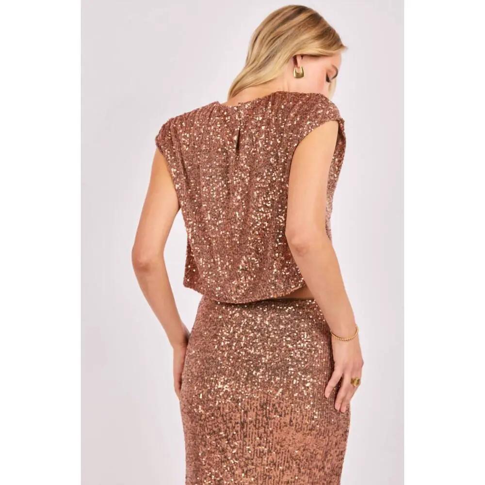 Falda larga lentejuelas by Yanet Collective