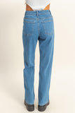 Jeans Mujer Talle Alto Corte Ancho Moda Casual