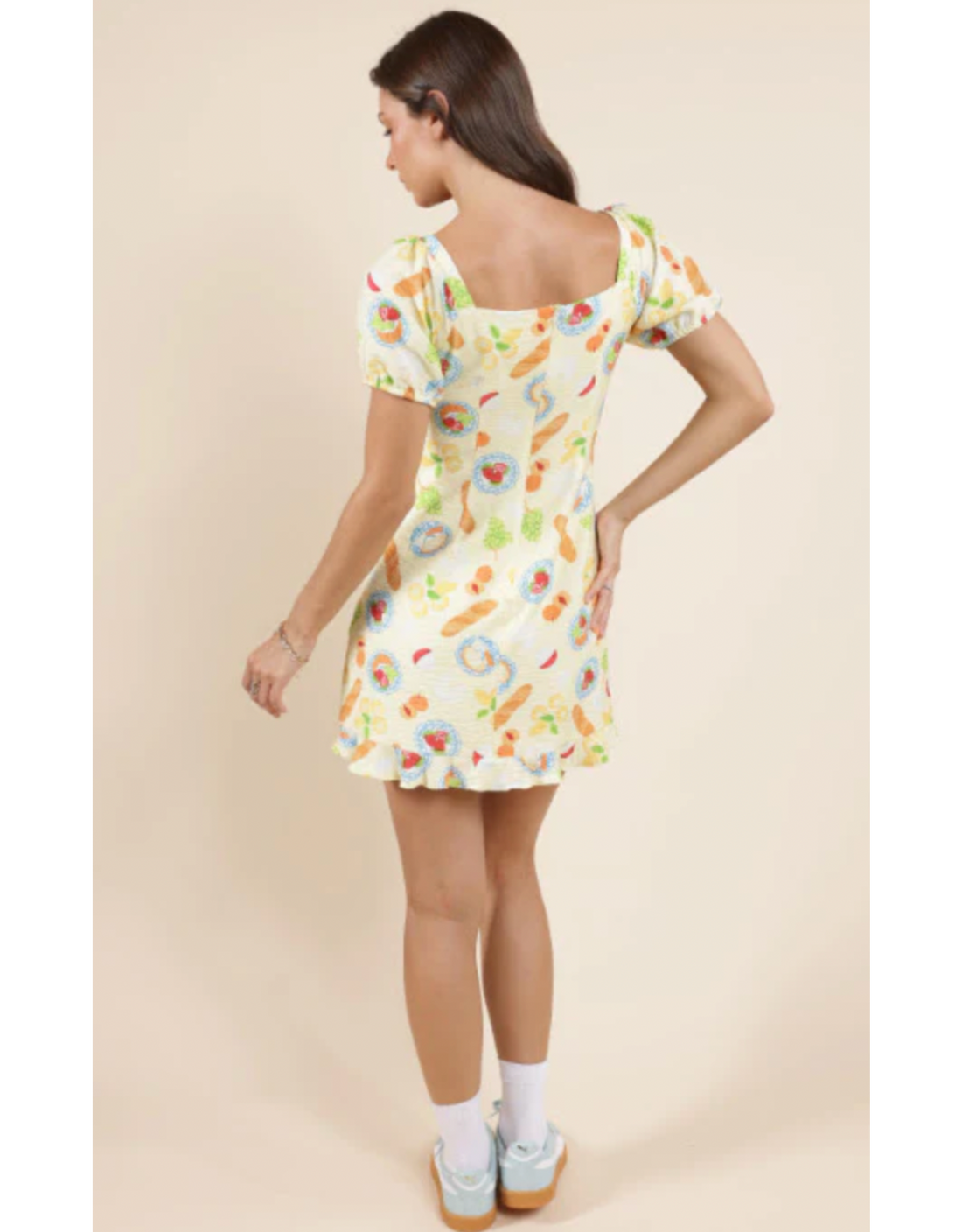 Vestido Amarillo Mujer Verano Corto Casual Amarillo Mantequilla Verano by Yanet Collective
