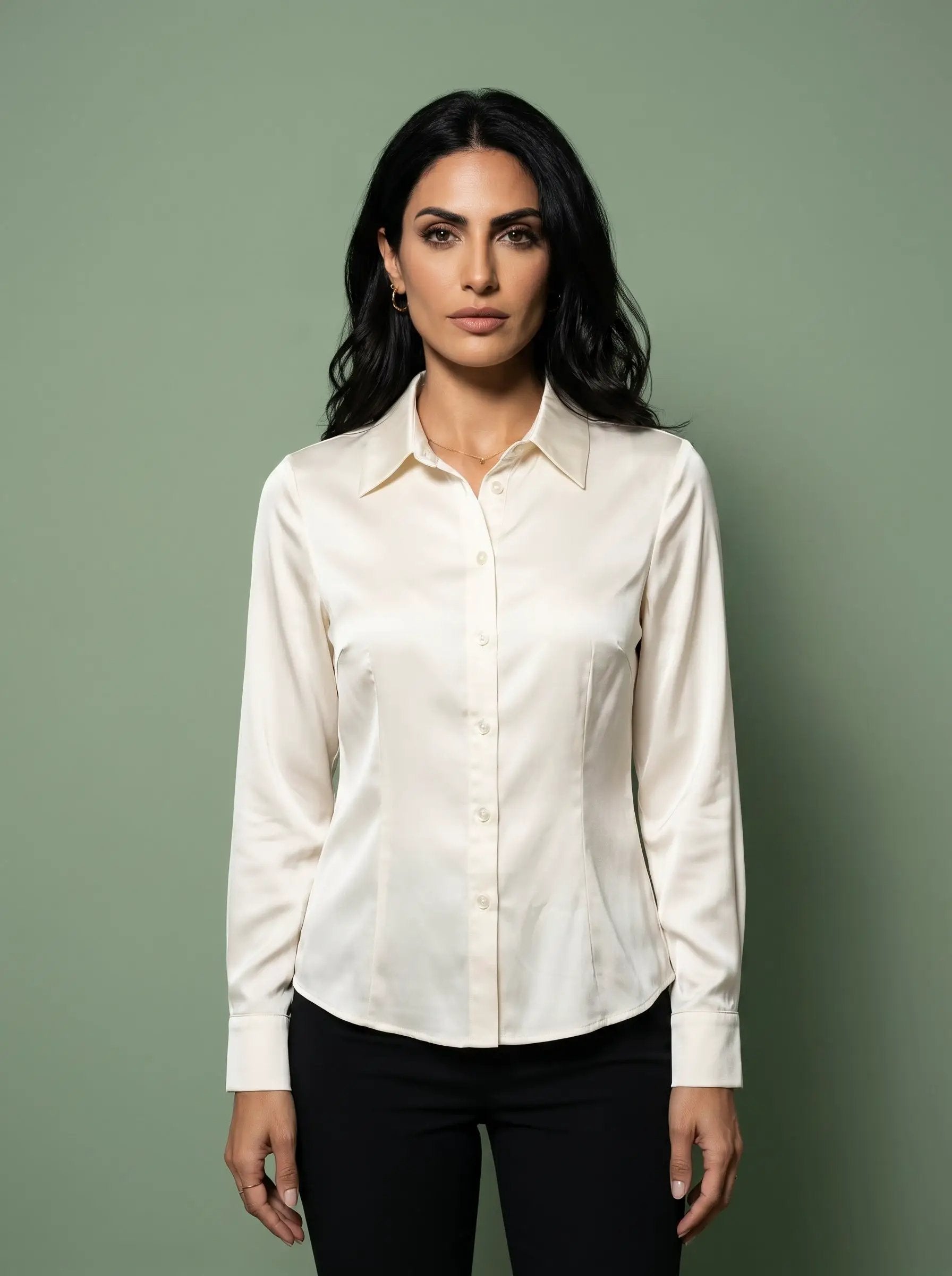 Yanet Collective Blusa camisa beige -