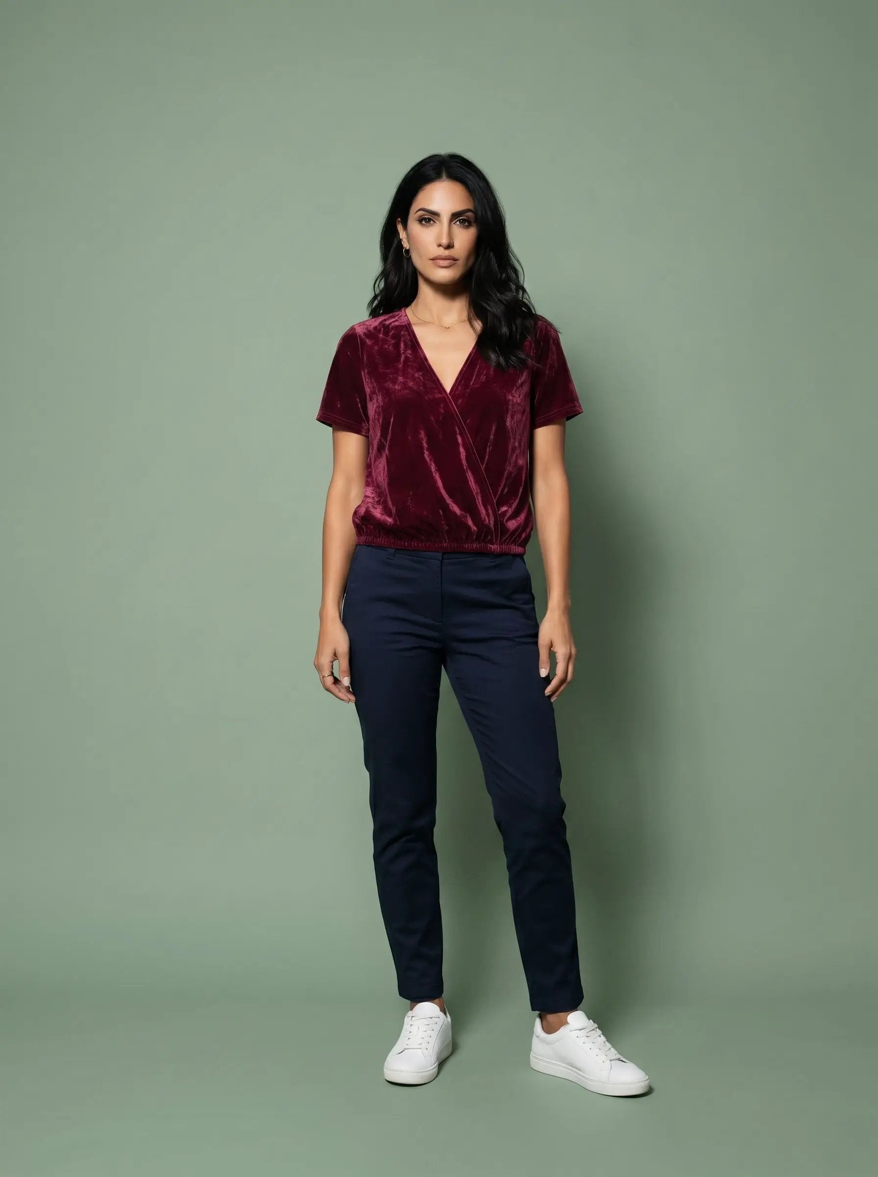 Yanet Collective Blusa rosa velvet - Blouses