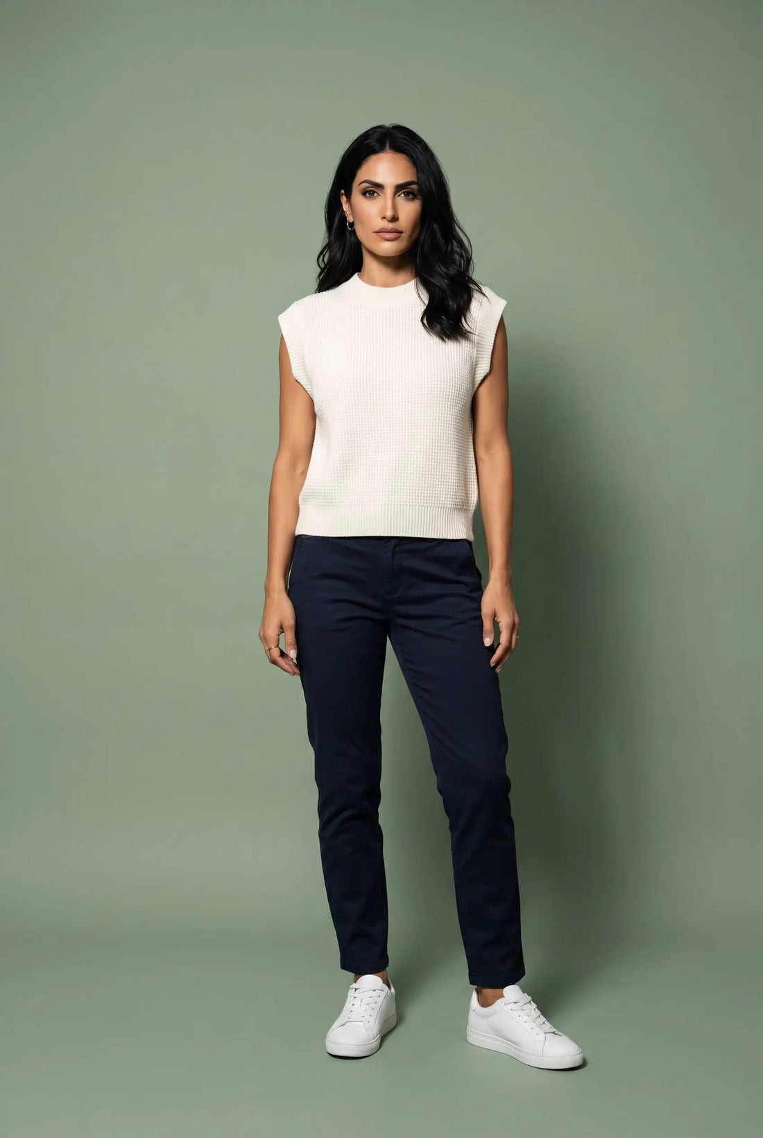 Yanet Collective Blusa beige tejida -