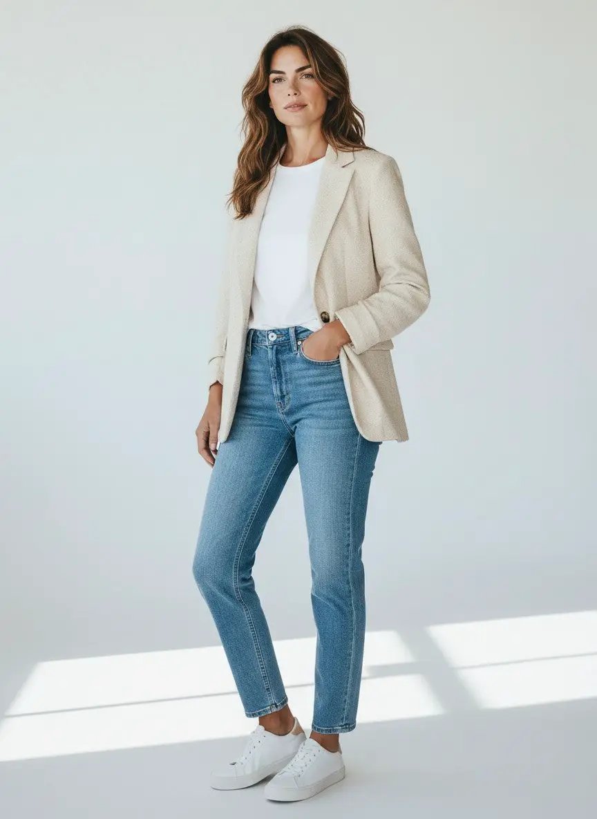 Saco blazer beige by Yanet Collective