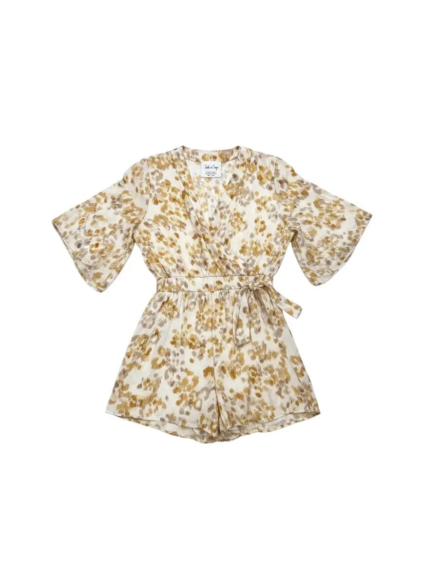 Romper beige y amarillo by Yanet Collective