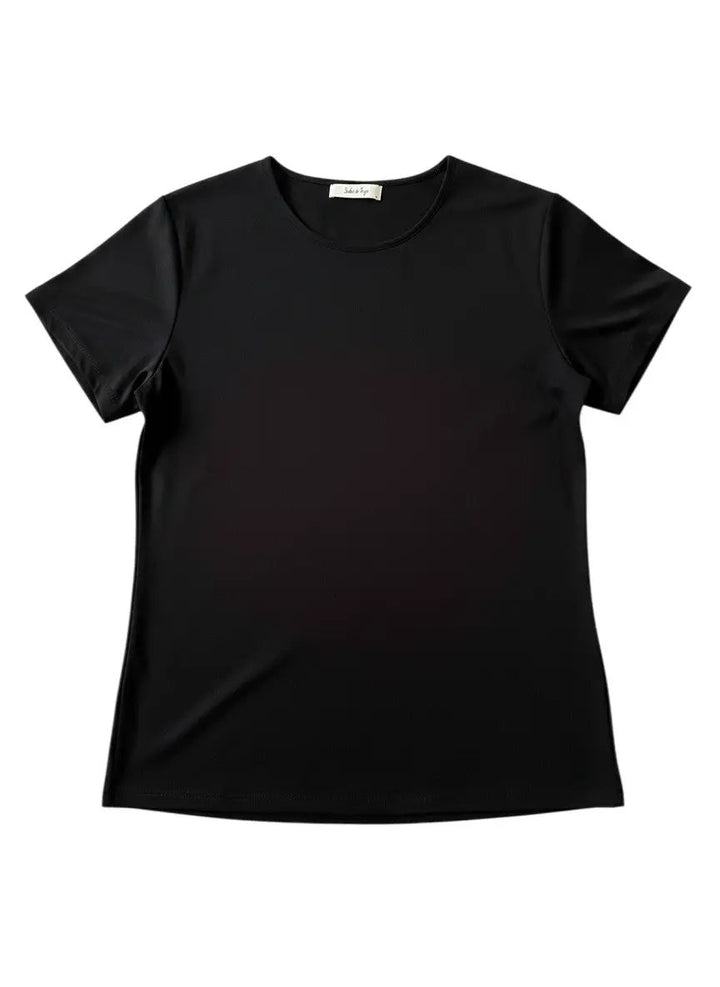 Blusón negro satin by Yanet Collective