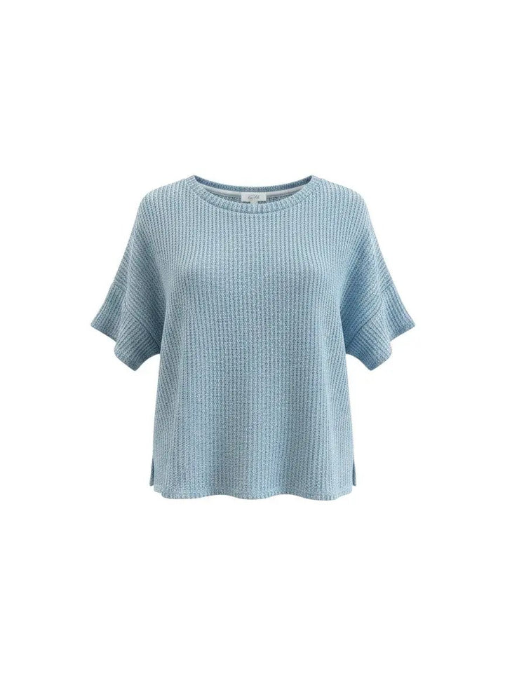 Yanet Collective Blusa azul tejida - Blouses