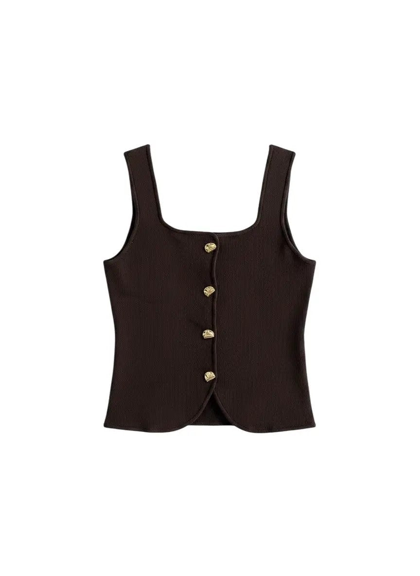 Blusa de punto café by Yanet Collective