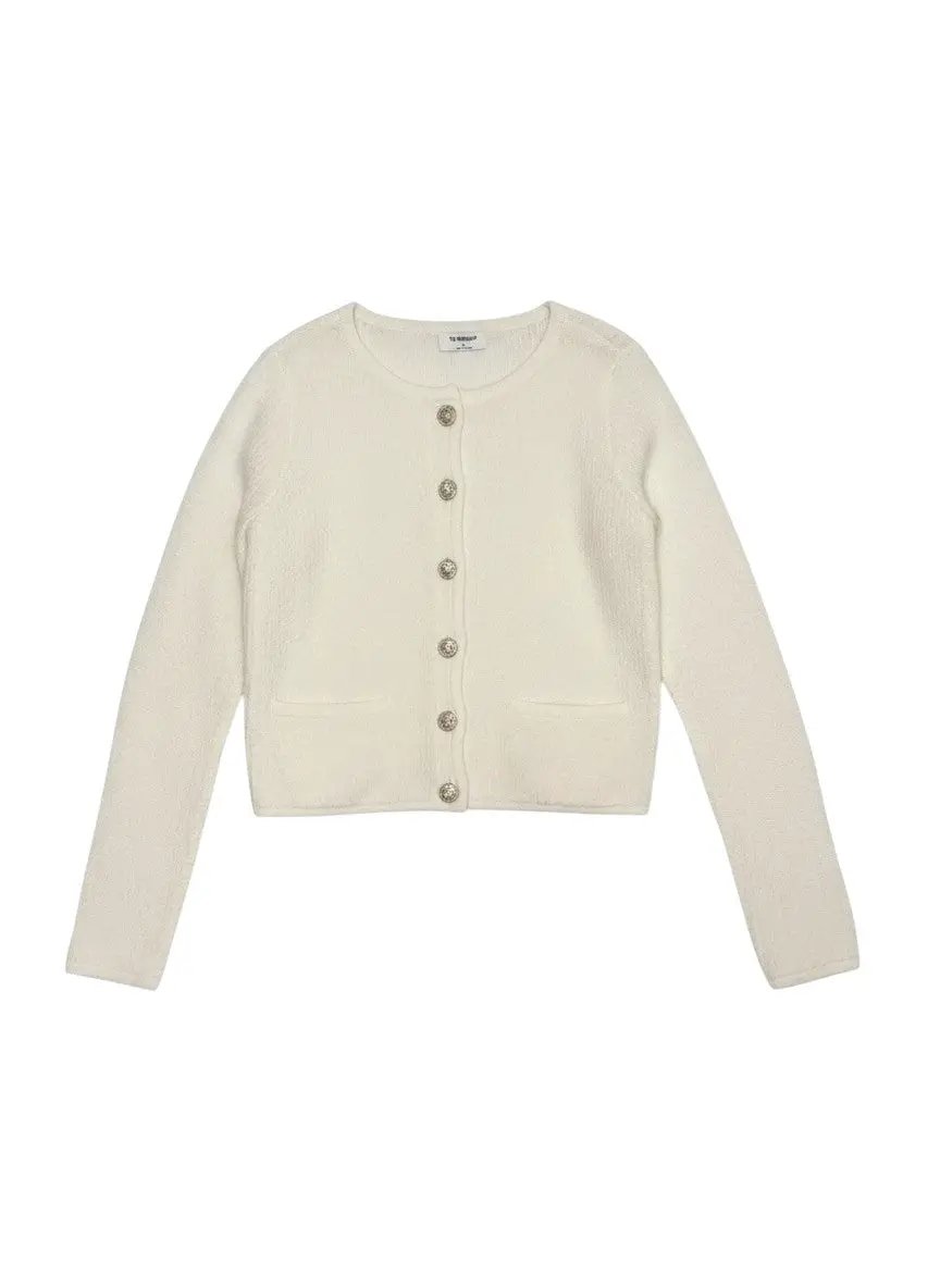 Suéter Blanco Cardigan by Yanet Collective