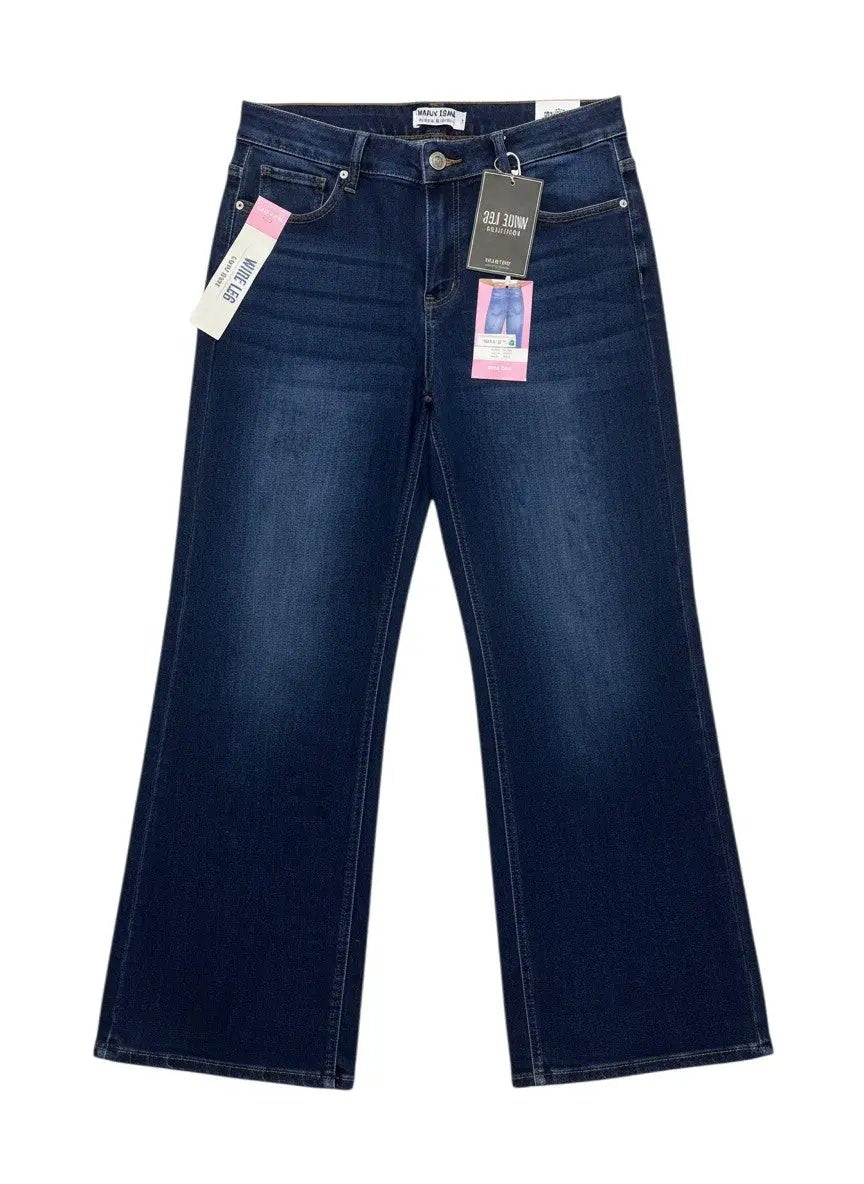 Pantalón de mezclilla Wide leg low rise by Yanet Collective