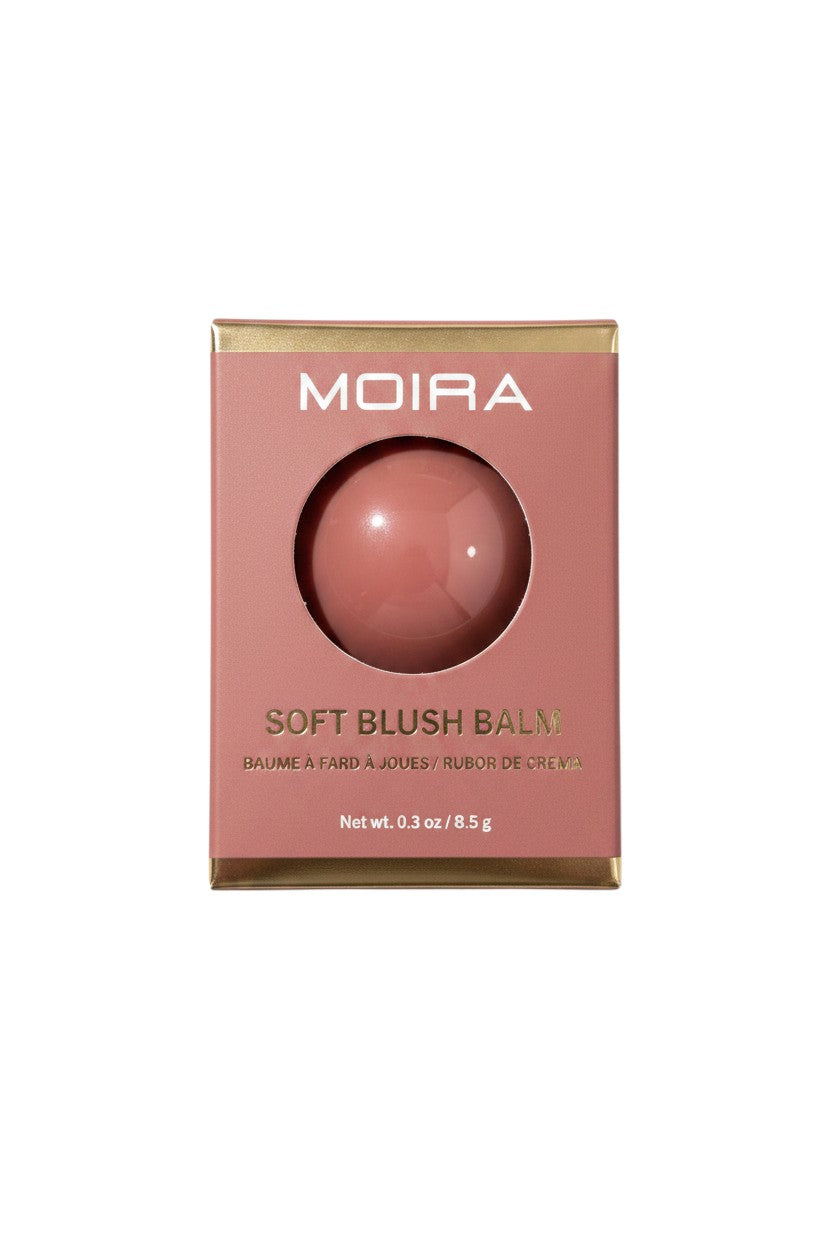 Yanet Collective Moira Soft Blush Balm in a dusty rose compact with gold accents