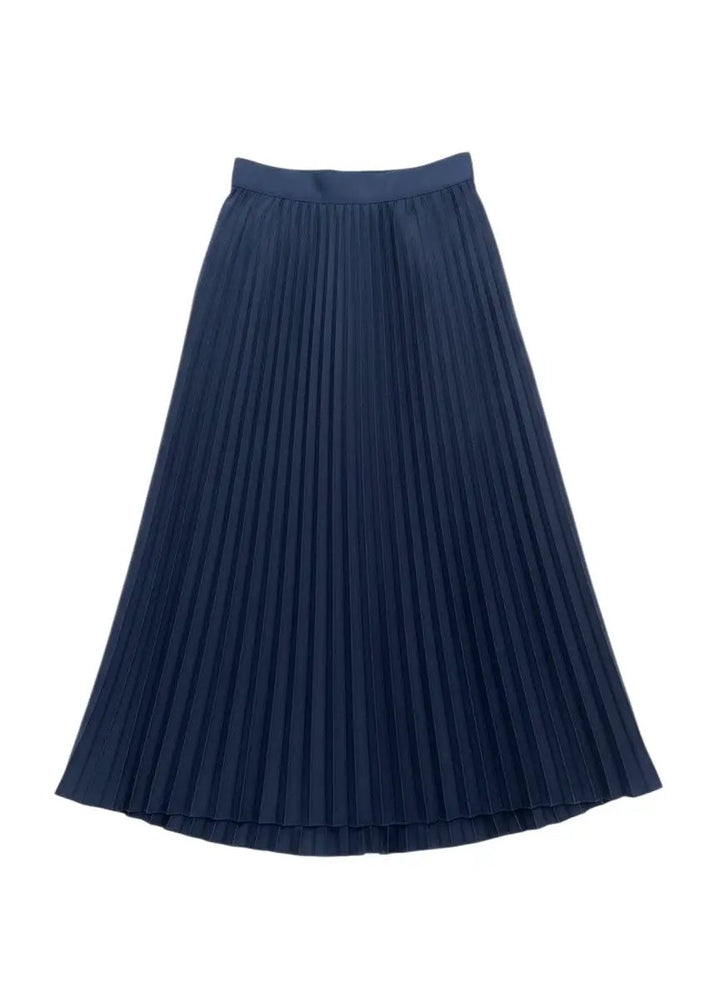 Falda azul maxi plisada by Yanet Collective