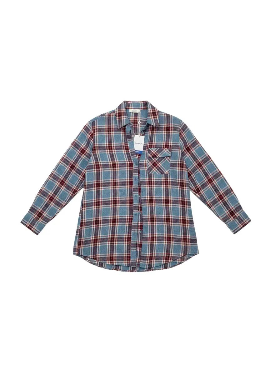 Blusa camisa a cuadros by Yanet Collective
