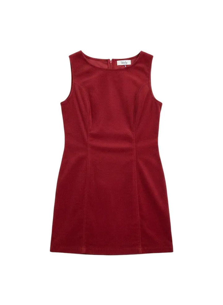 Vestido rojo pana by Yanet Collective