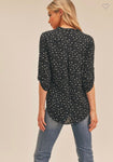 Blusa con puntos beige