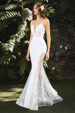 Vestido largo de novia CD937w