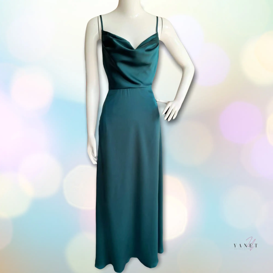 Vestido largo verde by Yanet Collection